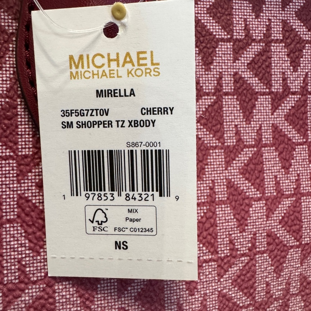 MICHAEL KORS Cherry Signature Small Tote Bag - Picture 7 of 8